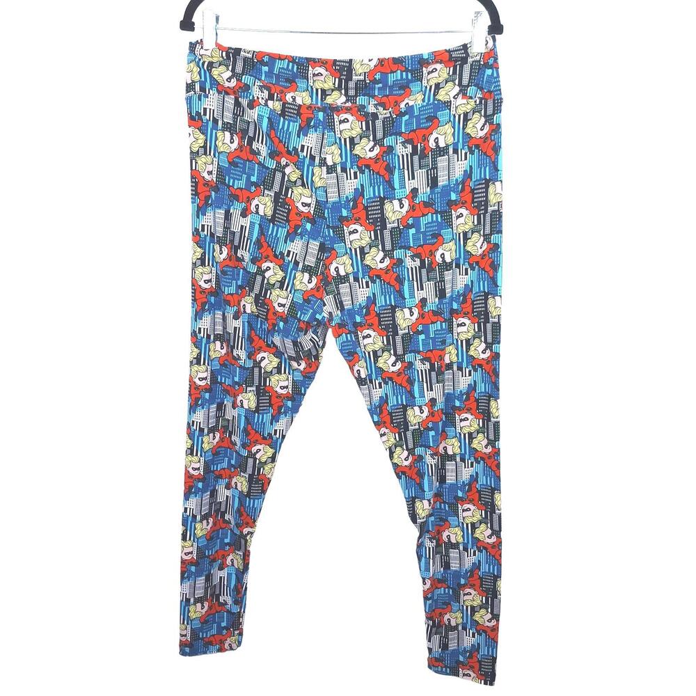 LuLaRoe Disney The Incredibles Women leggings Multicolor Dash Parr Superhero TC2 - Picture 3 of 4